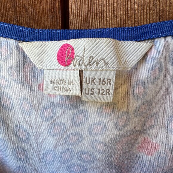 EUC Boden Floral Stretch Jersey Sleeveless Bernice Fit & Flare in Women's 12R - Picture 3 of 16